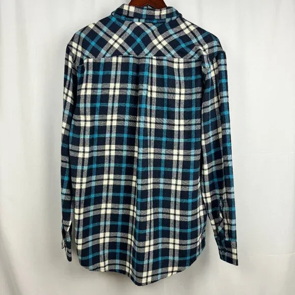 Tailor Vintage Plaid Flannel Button-Up Shirt - Picture 5 of 6